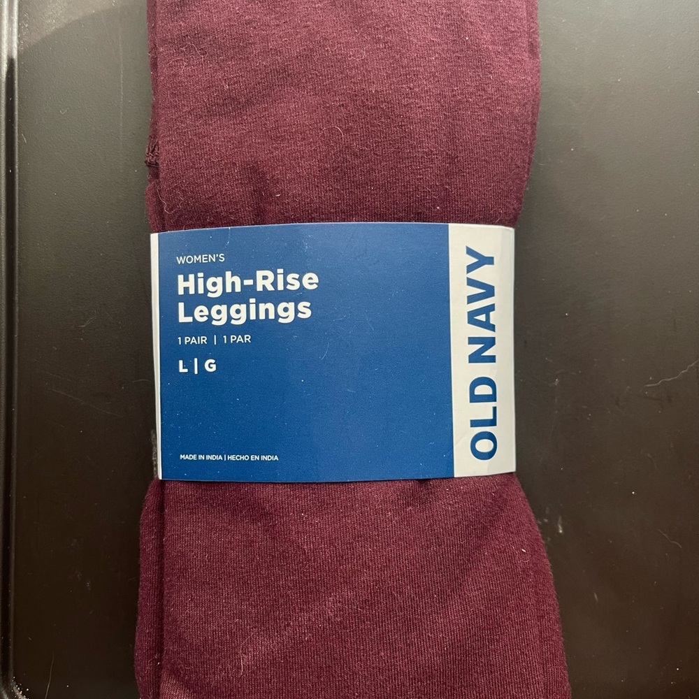Old Navy Maroon High Rise Leggings